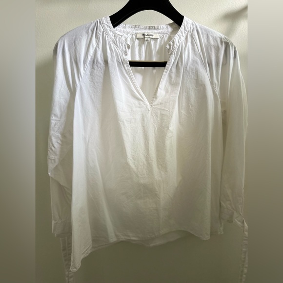 Madewell long sleeve WHITE cotton shirt - Picture 4 of 6